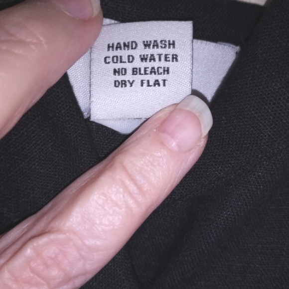 Reese Kelly 55% Linen / Rayon Blend Black Dress Size Medium NWOT - Picture 6 of 6